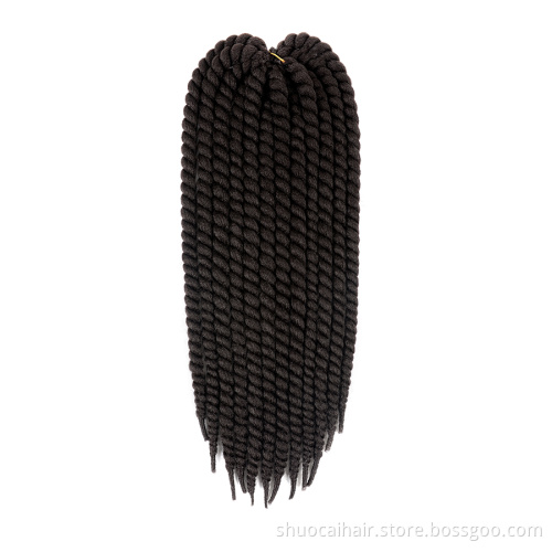 Havana Twist Mambo Faux locs Crochet Braid Synthetic Hair 22 inch Crochet Braids Senegalese Pre Twist Crochet Braiding Hair